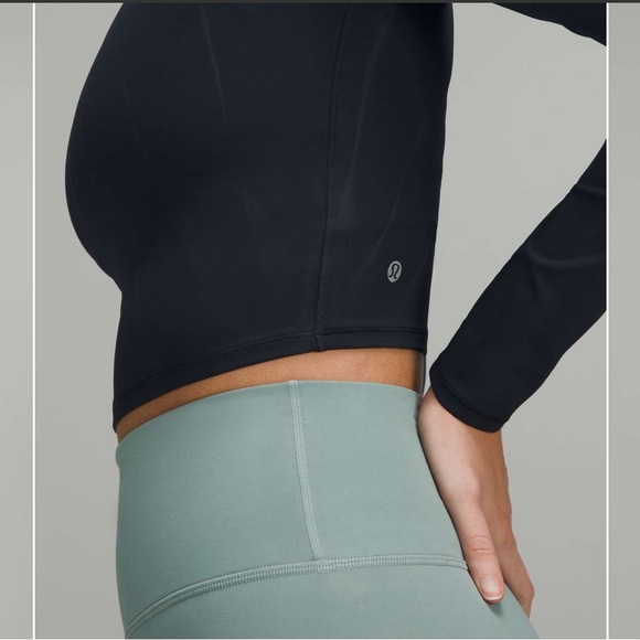 Lululemonn wunder train long sleeve cropped shirt size 4 - Picture 4 of 9